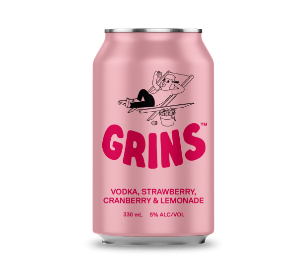 Grins Vodka Strawberry Cranberry & Lemonade 10 x 33 CL 10 x 33CL by grins - Compare prices in UAE