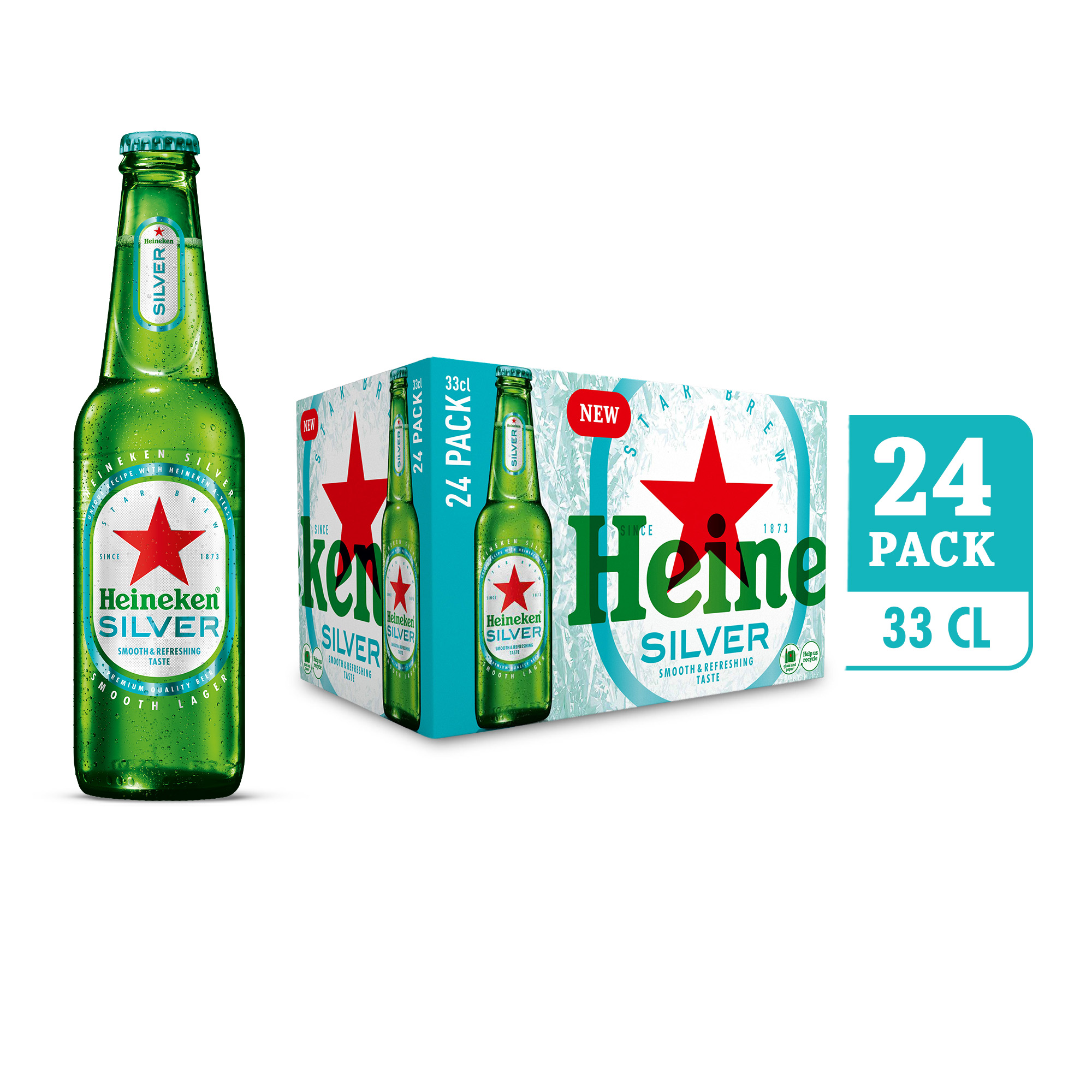 Heineken Silver Beer Can 24 x 330ML - Compare prices in UAE