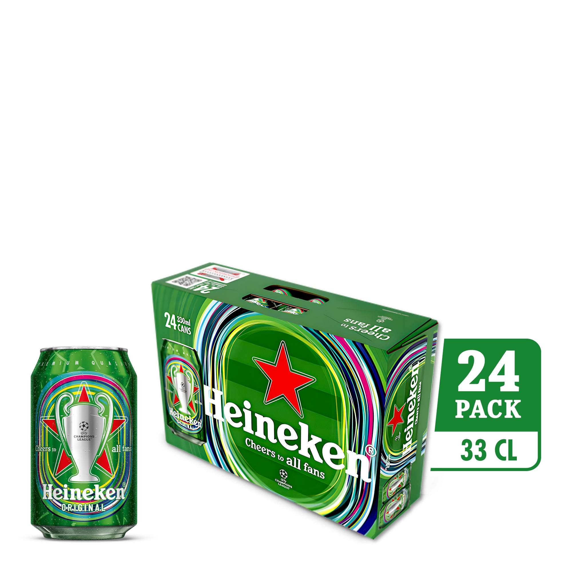 Heineken Can UEFA Champions League Special Edition 24 x 33CL