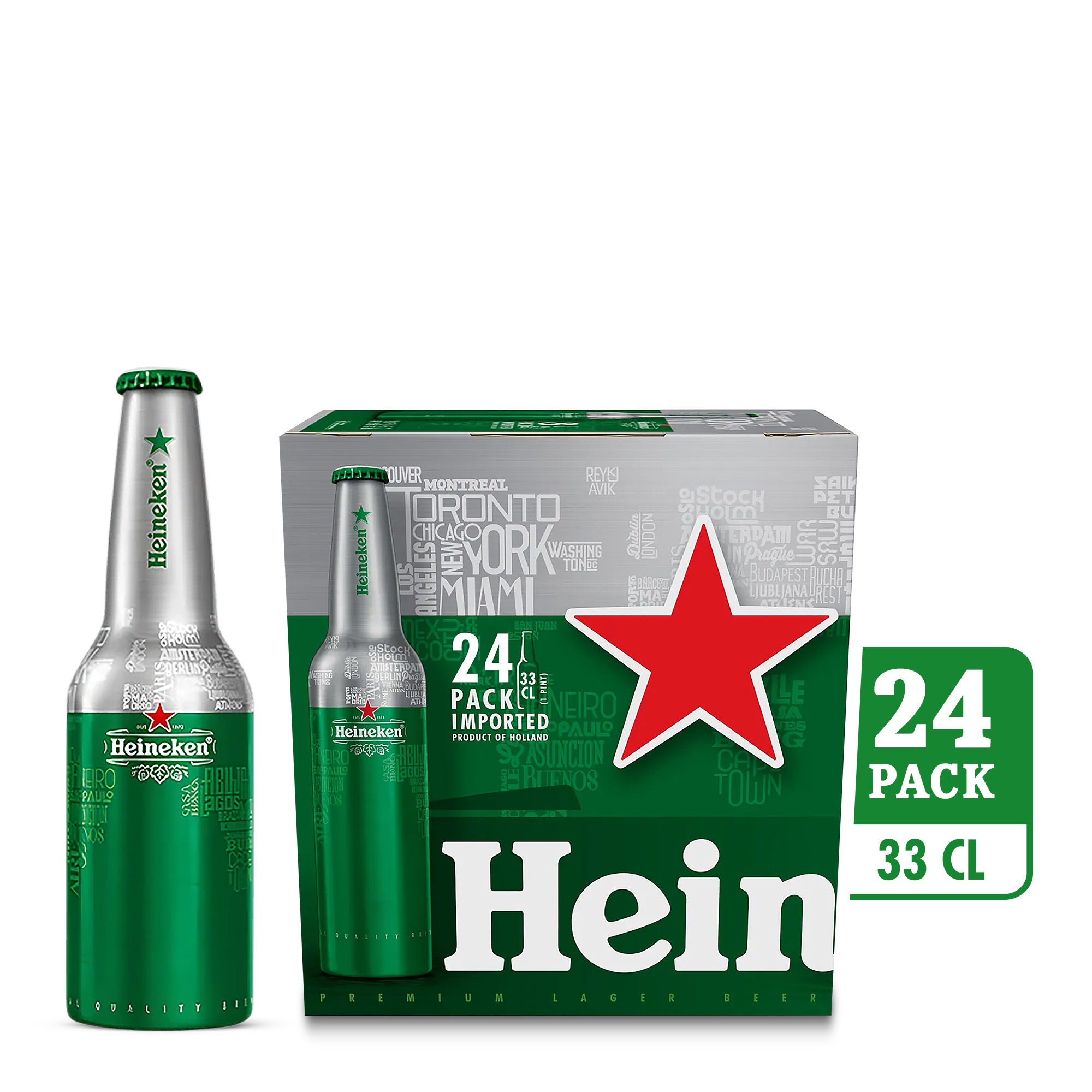 Heineken Aluminum Bottle 24 x 33CL