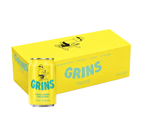 Grins Vodka Lemon Lime & Soda 10 x 33 CL 10 x 33CL - Compare prices in UAE