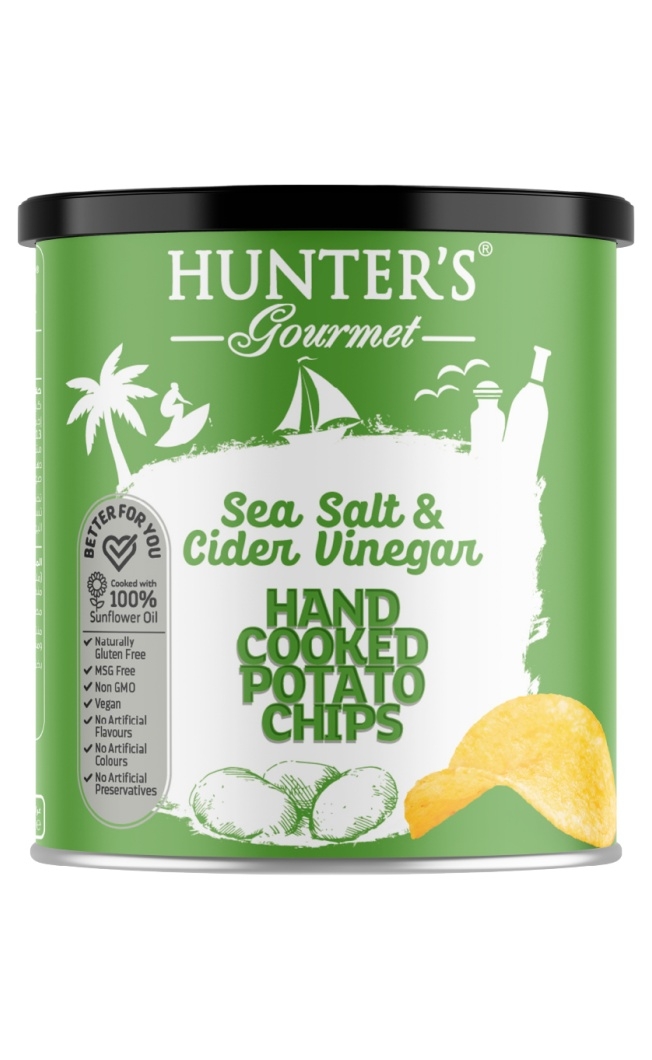 Hand Cooked Potato Chips Sea Salt & Cider Vinegar 40g