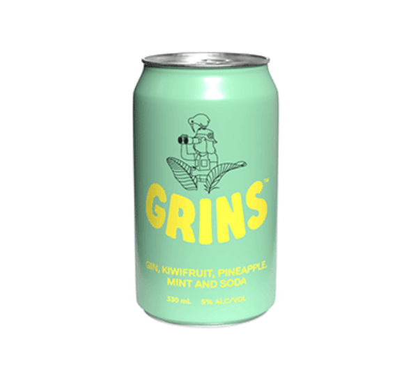 Grins Gin Kiwifruit Pineapple Mint & Soda 10 x 33 CL 10 x 33CL by grins - Compare prices in UAE