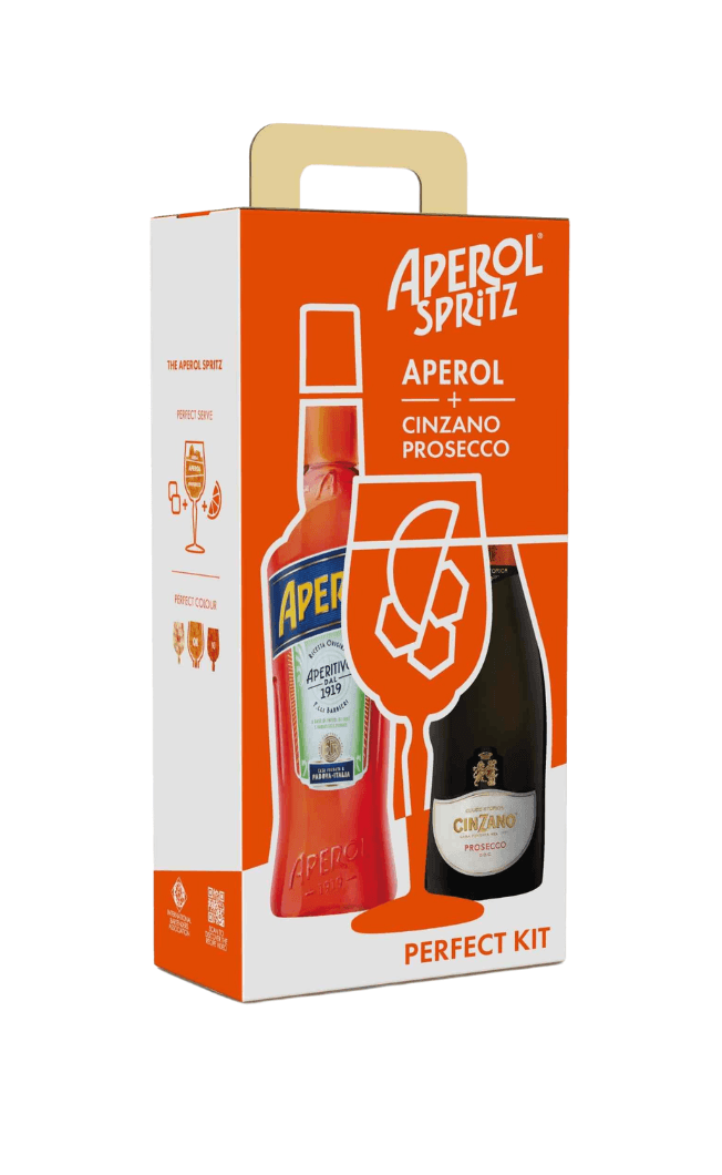 Aperol Spritz Pack - Aperol 70cl and Cinzano Prosecco 75cl