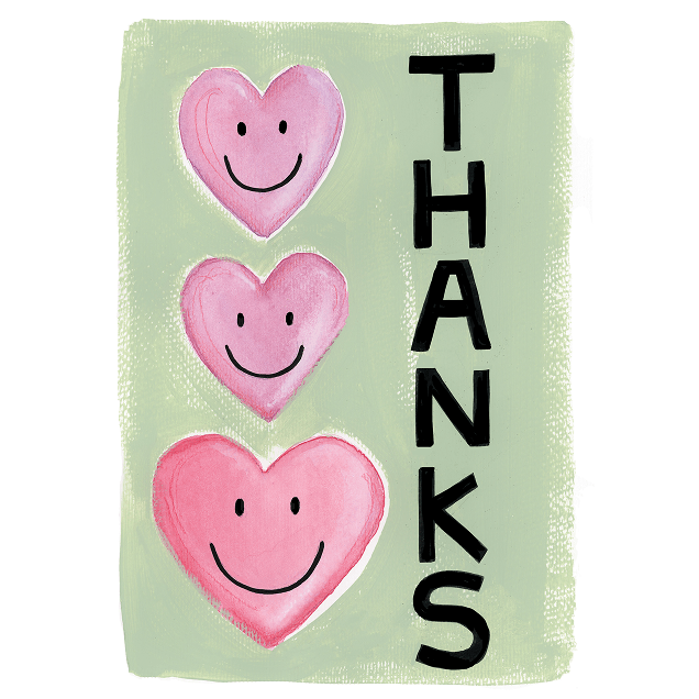 Greeting Card - "THANKS"