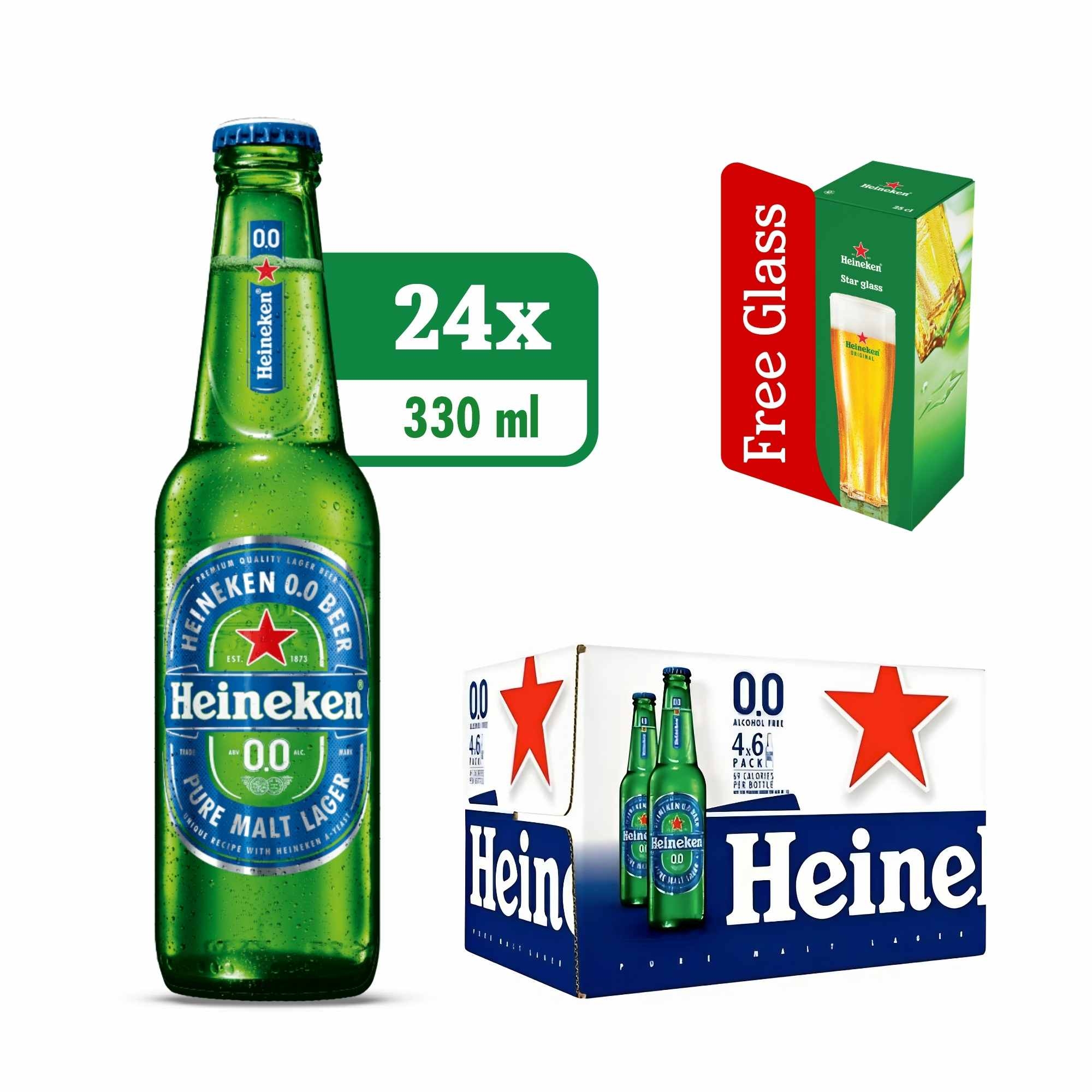 Heineken 0.0 Bottle 24 x 33CL