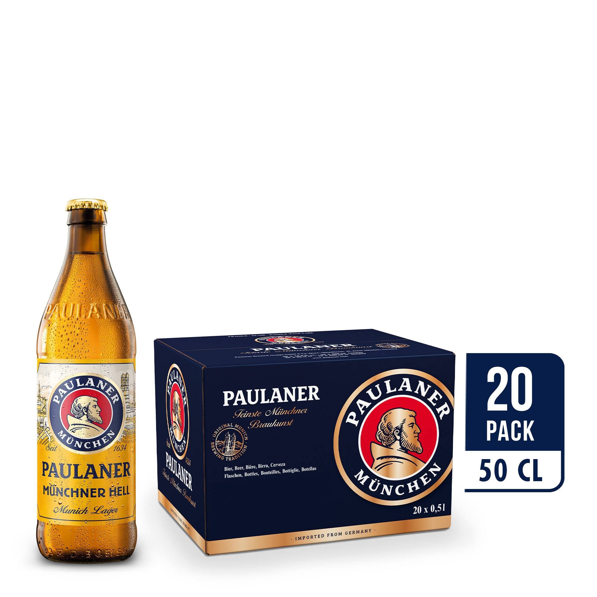 Paulaner Original Munchner Hell Bottle 20 x 50CL