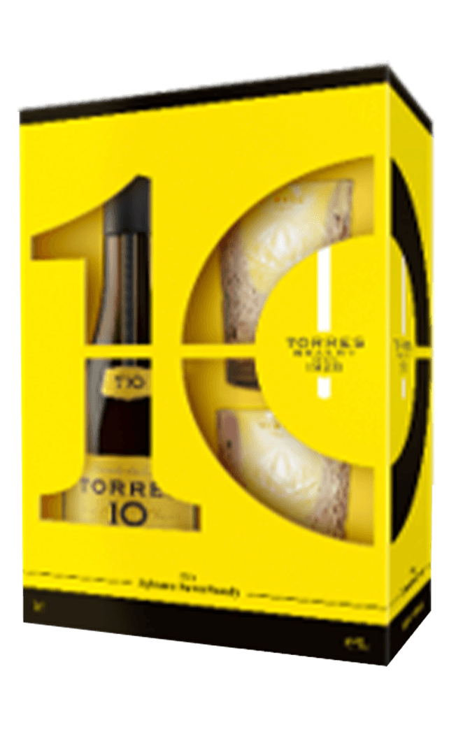 Torres 10 Giftbox with 2 Glasses