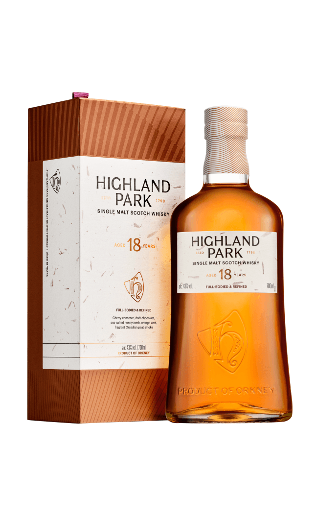 Highland Park 18 Year Old Single Malt Whisky 70CL