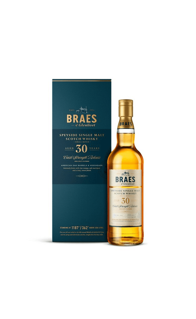 BRAES OF GLENLIVET 30YO W/BOX 70CL