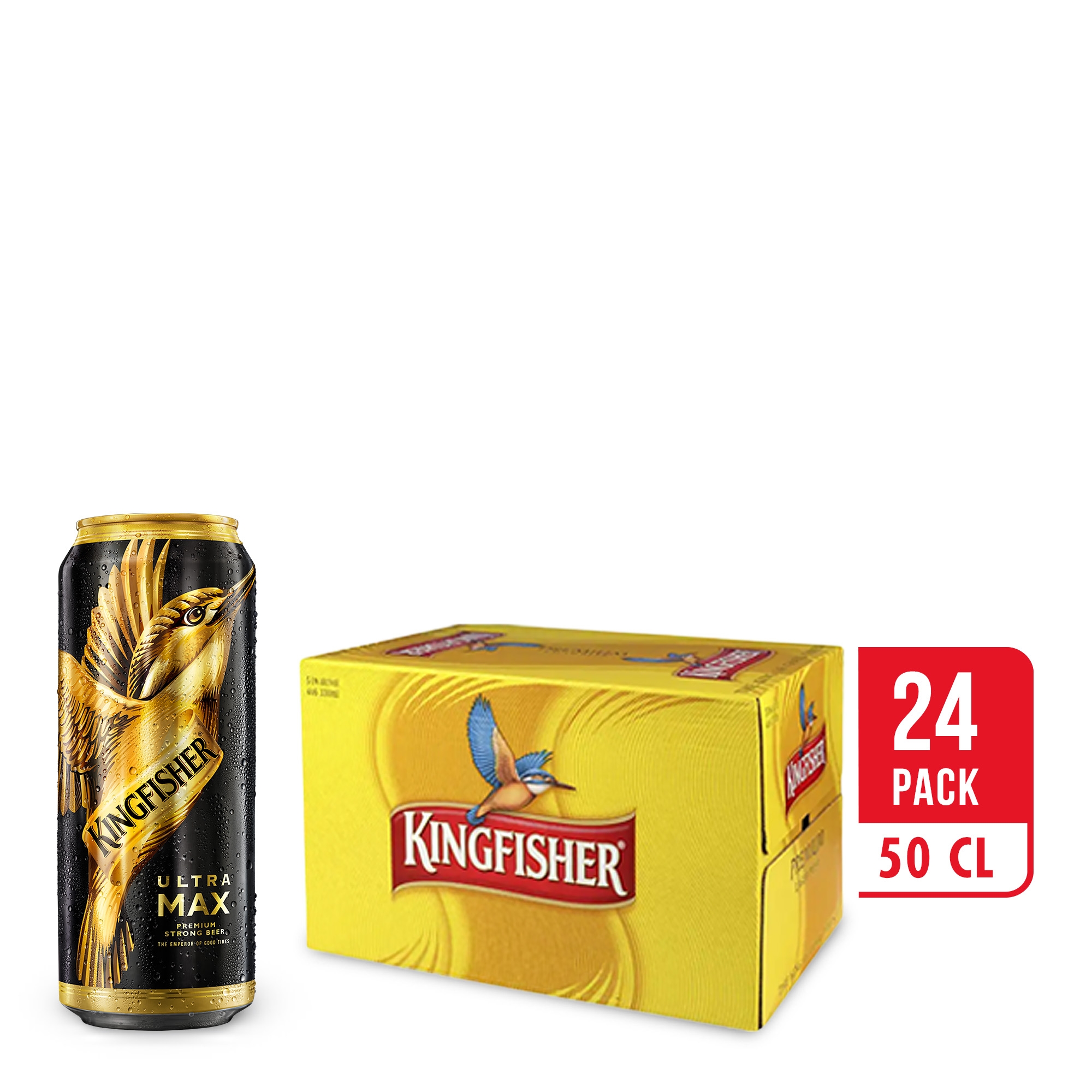 Kingfisher Ultra Max Can 24 x 500ML - Compare prices in UAE