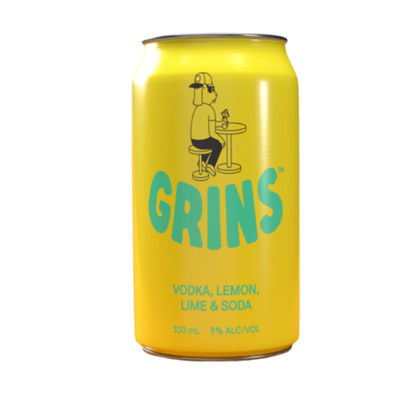 Grins Vodka Lemon Lime & Soda 10 x 33 CL - Compare prices in UAE