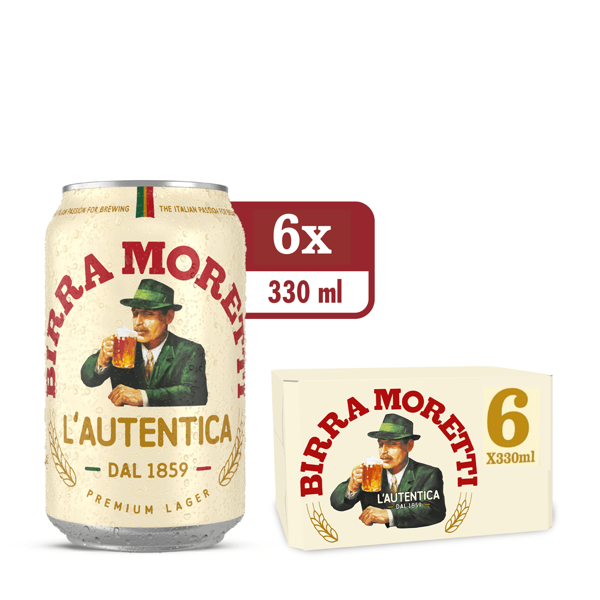 Birra Moretti Beer Can 6 x 330ML by birra moretti - Compare prices in UAE