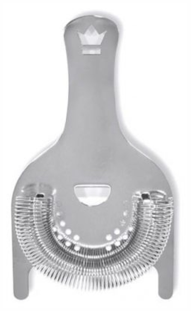 Stainless Steel Hawthorne Cocktail Strainer with 2 Prongs