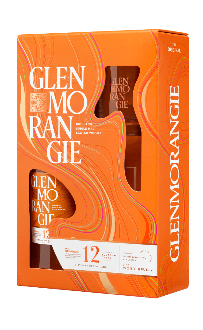 Glenmorangie The Original 12 Years Old Single Malt Scotch Whisky Gift Pack 70CL + 2 Tumblers