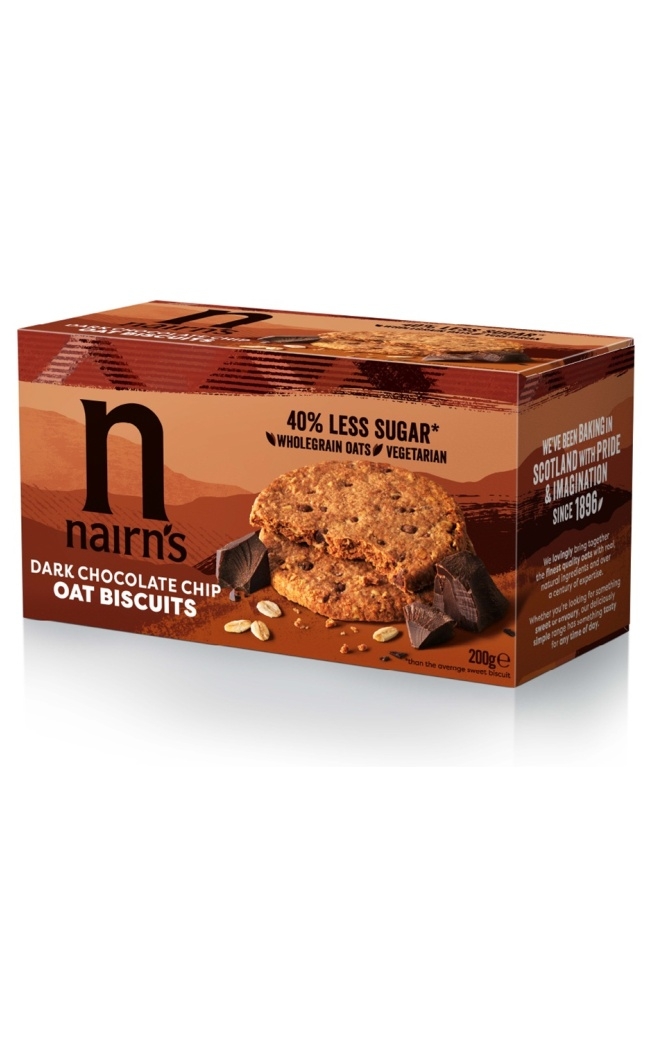 Dark Chocolate Chip Oat Biscuits 200g