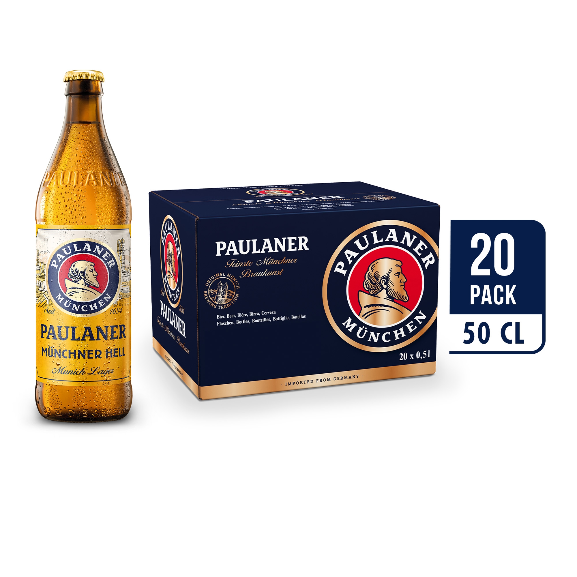 Paulaner Original Munchner Hell Bottle 20 x 50CL