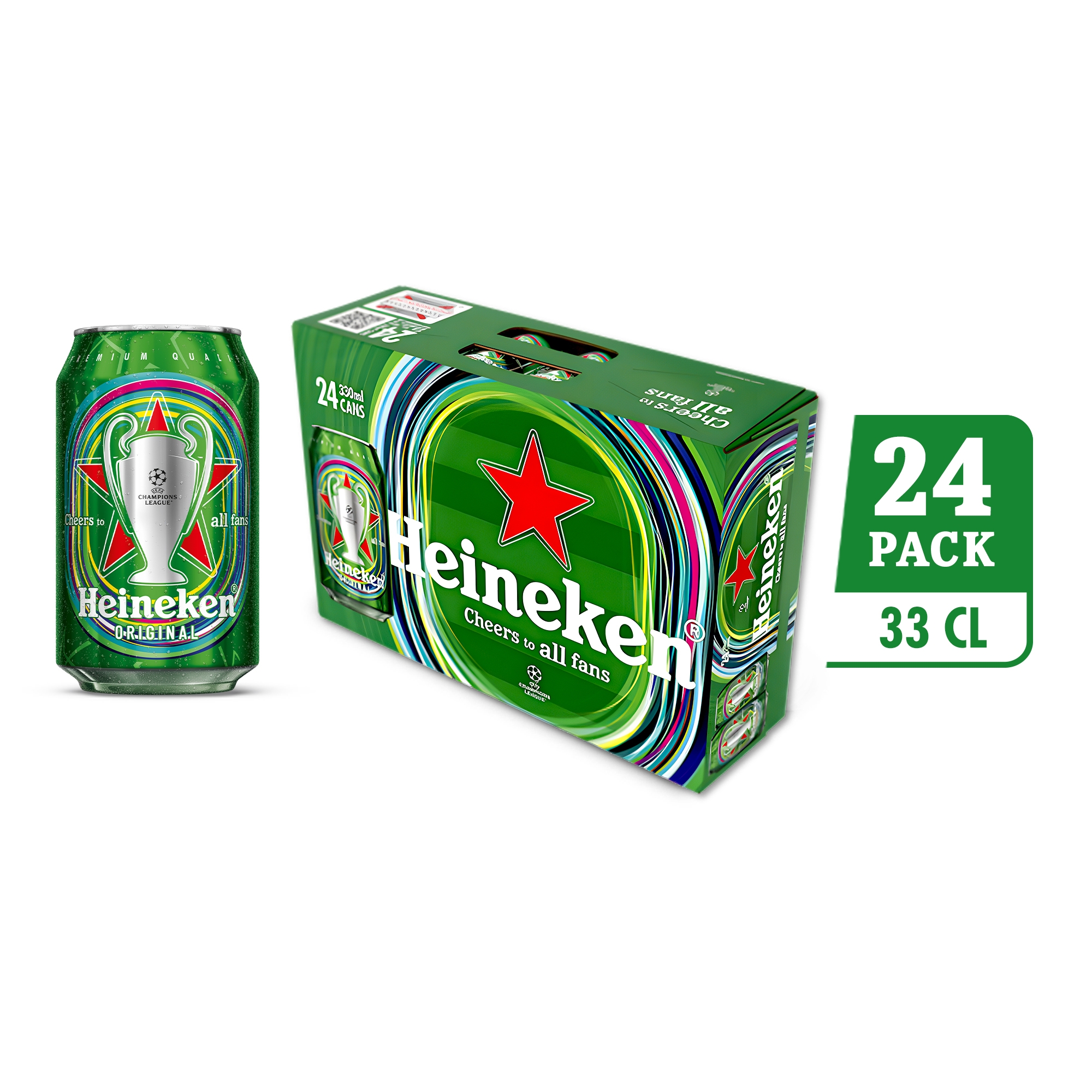 Heineken Can UEFA Champions League Special Edition 24 x 33CL