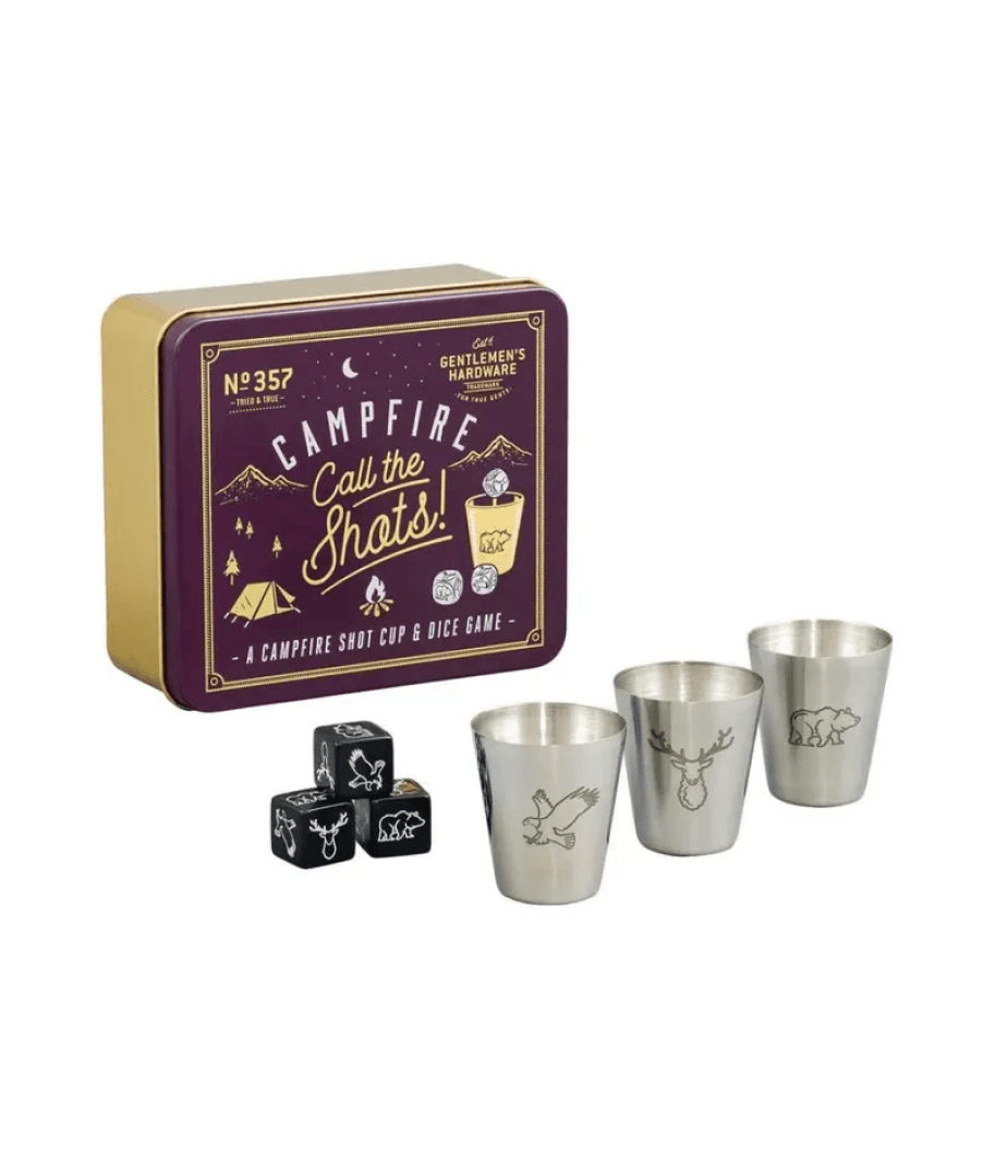Gentlemen's Hardware Campfire Call the Shots Cup & Dice Game