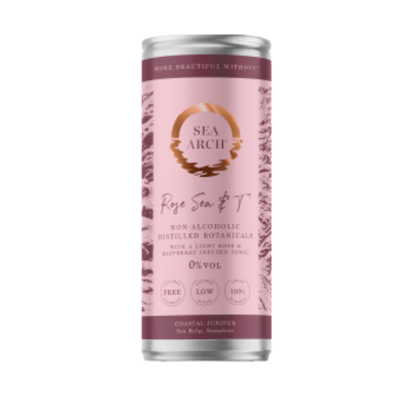 Sea Arch Rose Sea & T Non Alcoholic Gin & Tonic 12 x 25 CL
