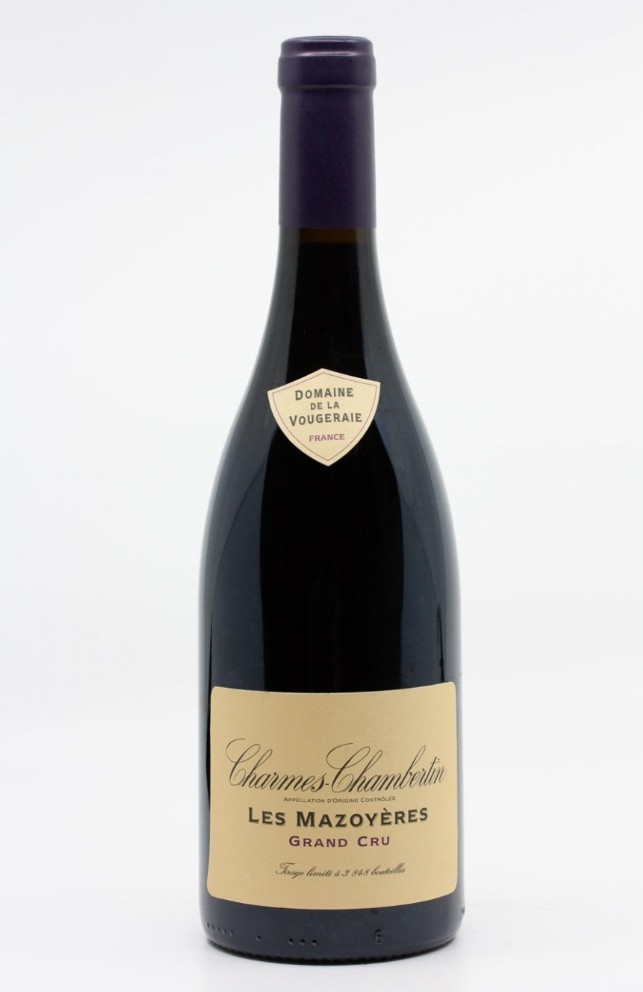 Charmes Chambertin Grand Cru, Les Mazoyeres Domaine de la Vougeraie 2018