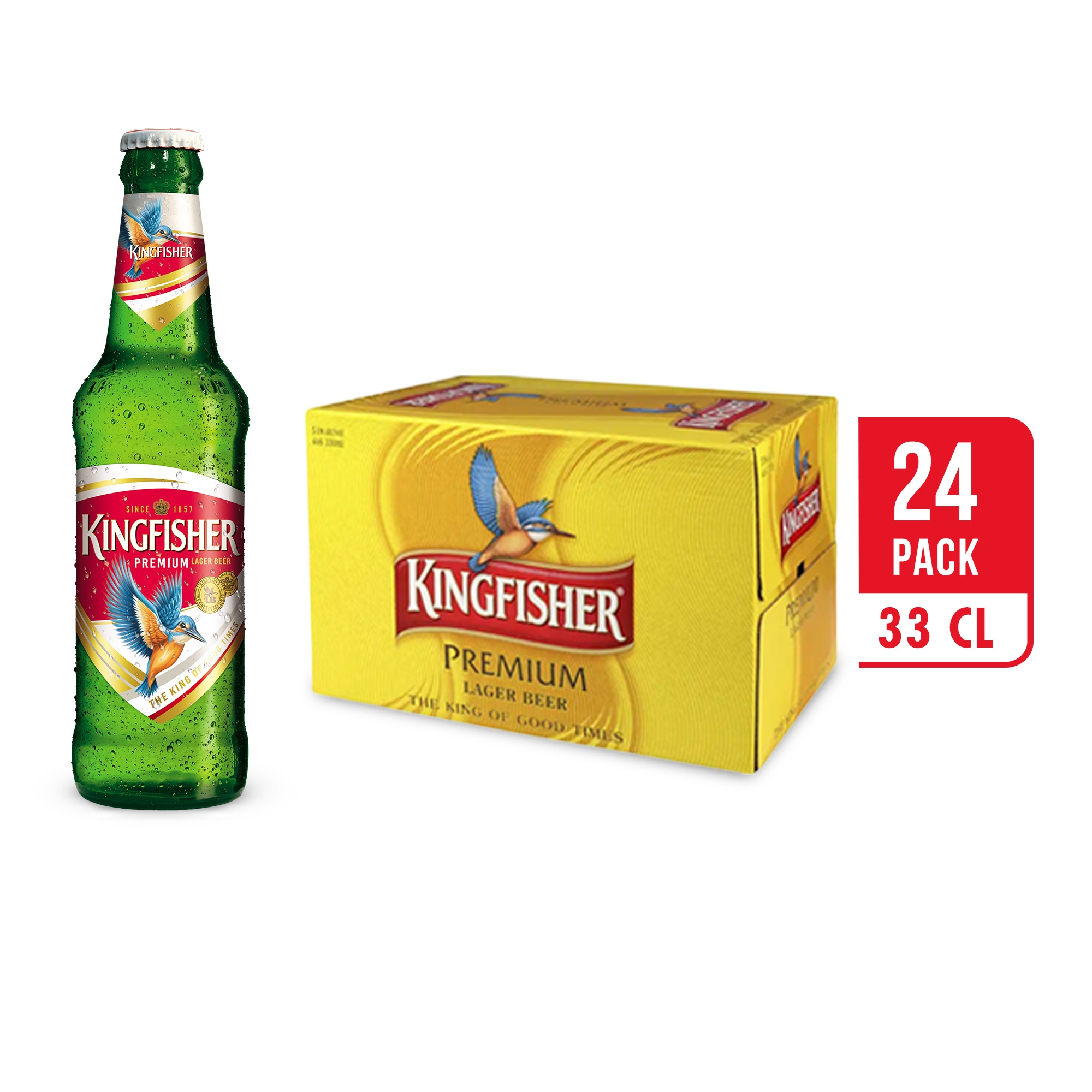 Kingfisher Premium Bottle 24 x 33CL