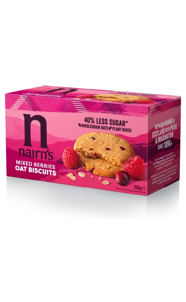Mixed Berries Oat Biscuits 200g
