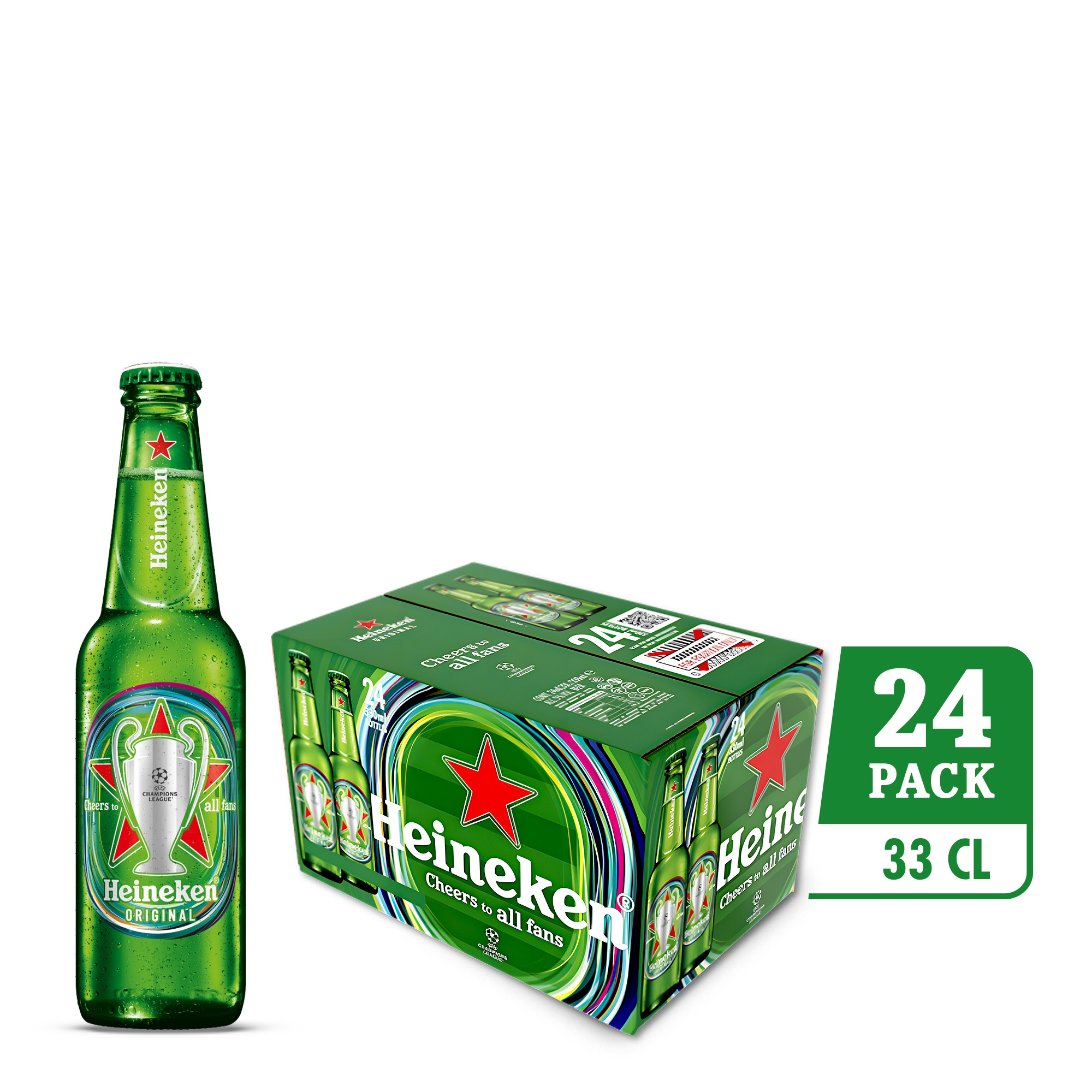 Heineken Bottle UEFA Champions League Special Edition 24 x 33CL