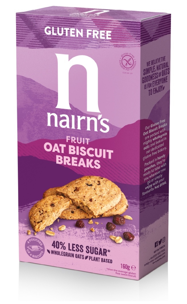 Gluten Free Fruit Oat Biscuit Breaks 160g