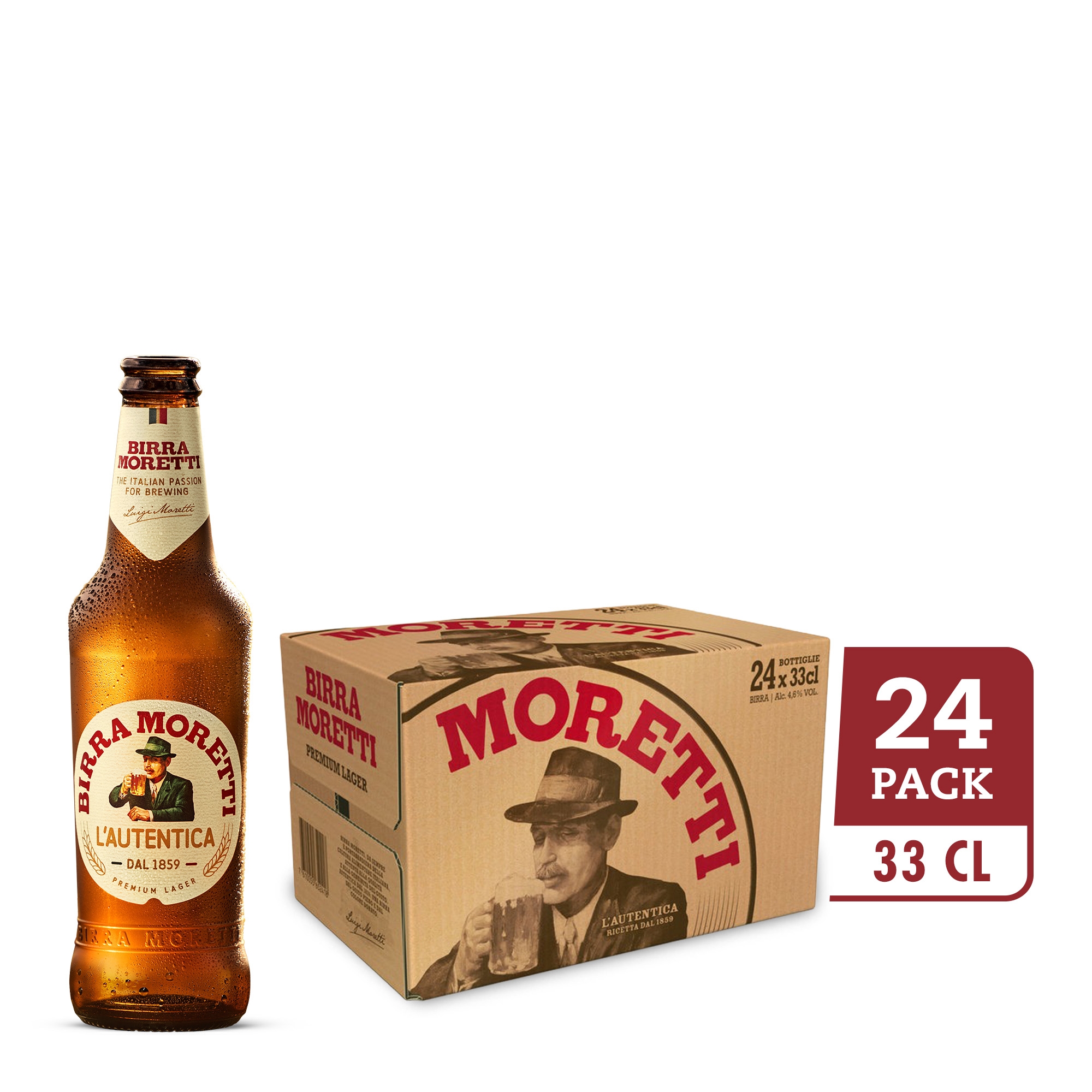 Birra Moretti Bottle 24 x 33CL