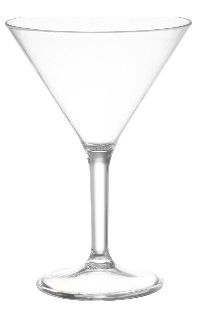 Polycarbonate Martini Glass 30 CL x 6