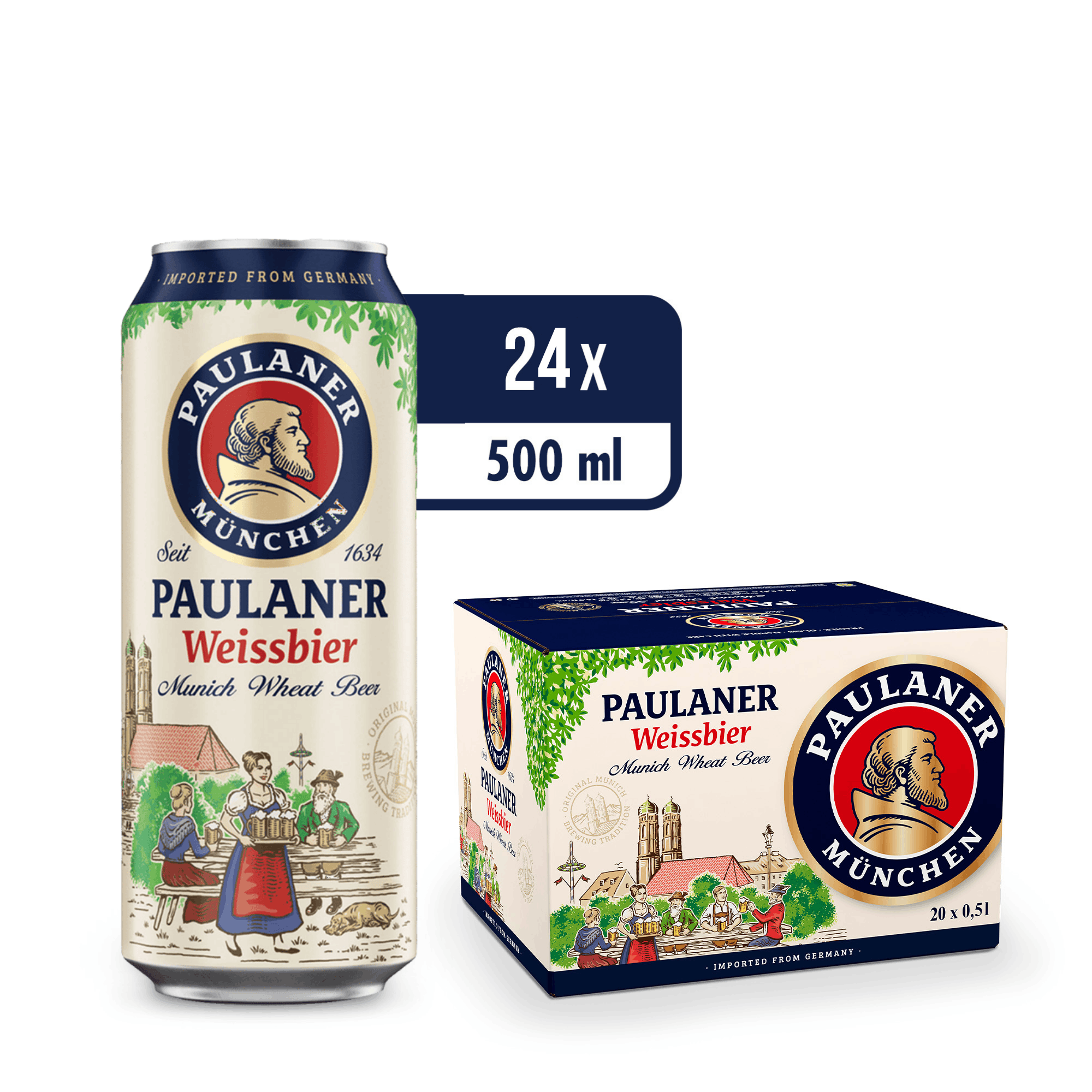 Paulaner Weissbier Can 24 x 50CL by paulaner - Compare prices in UAE