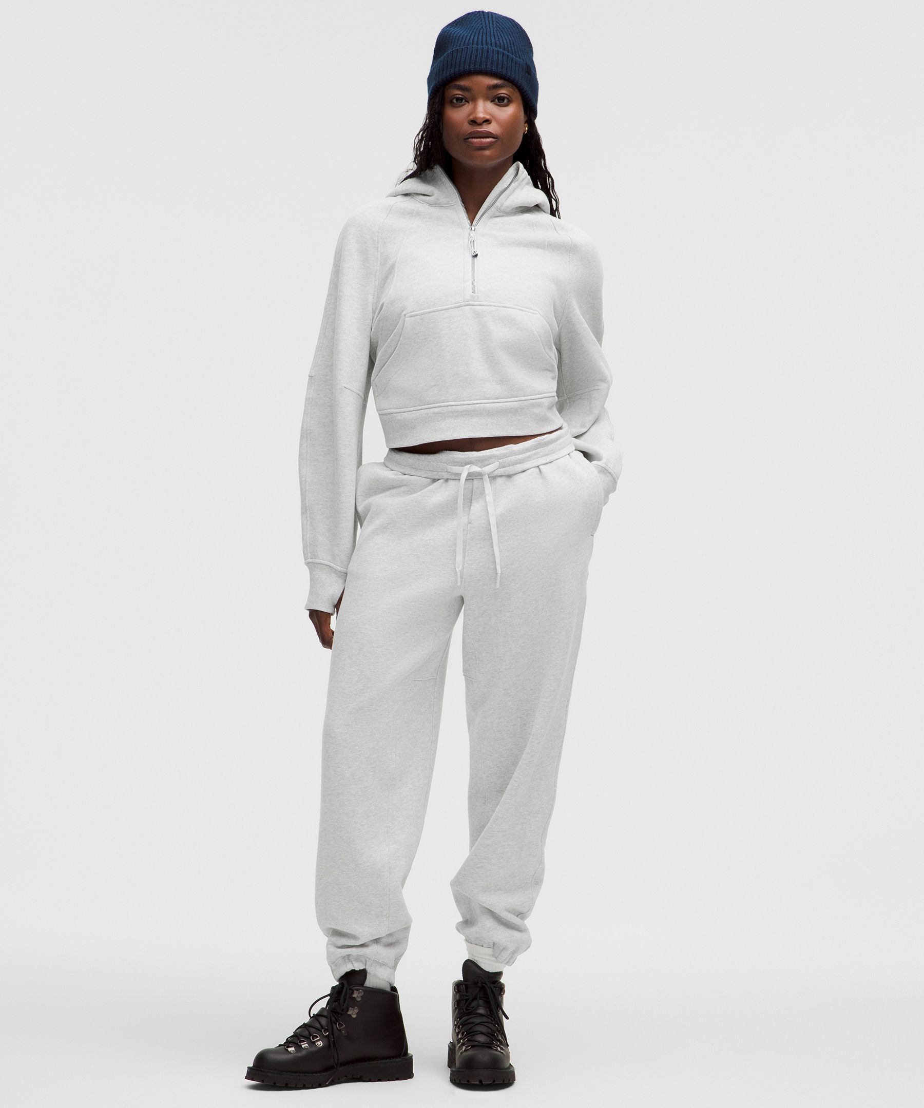 Scuba Oversize Yarım Fermuarlı Kapüşonlu Sweatshirt hover