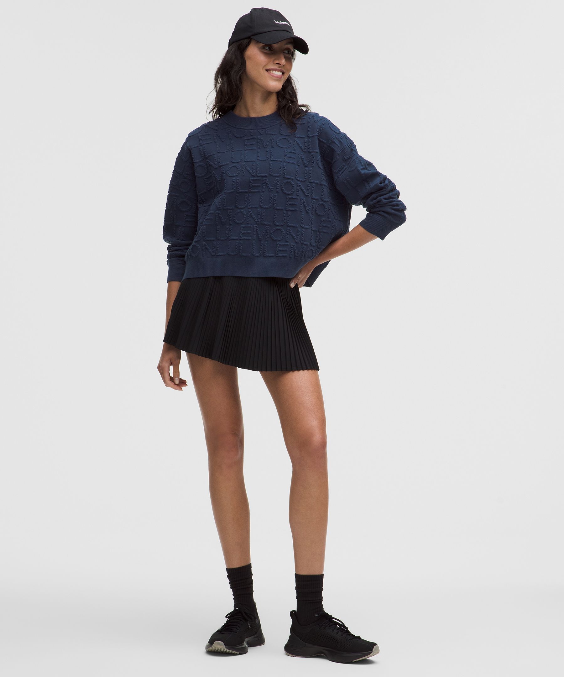 Pamuk Karışımlı Jacquard Crewneck Sweatshirt hover