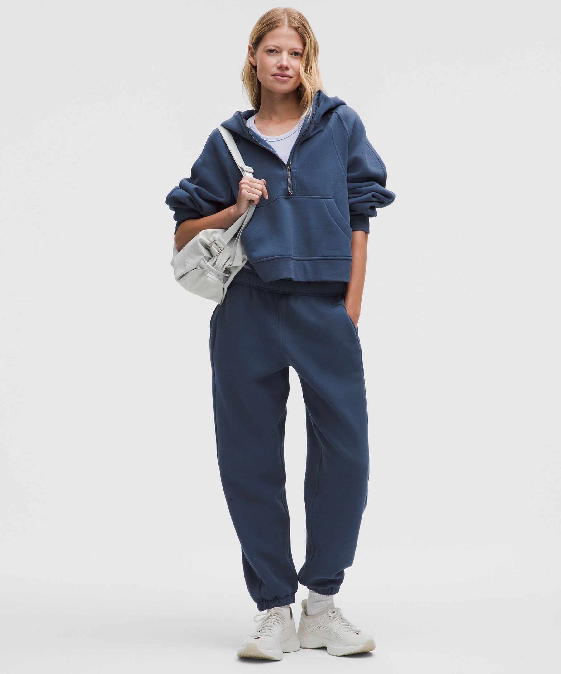 Scuba Oversize Half Zip Kapüşonlu Sweatshirt hover