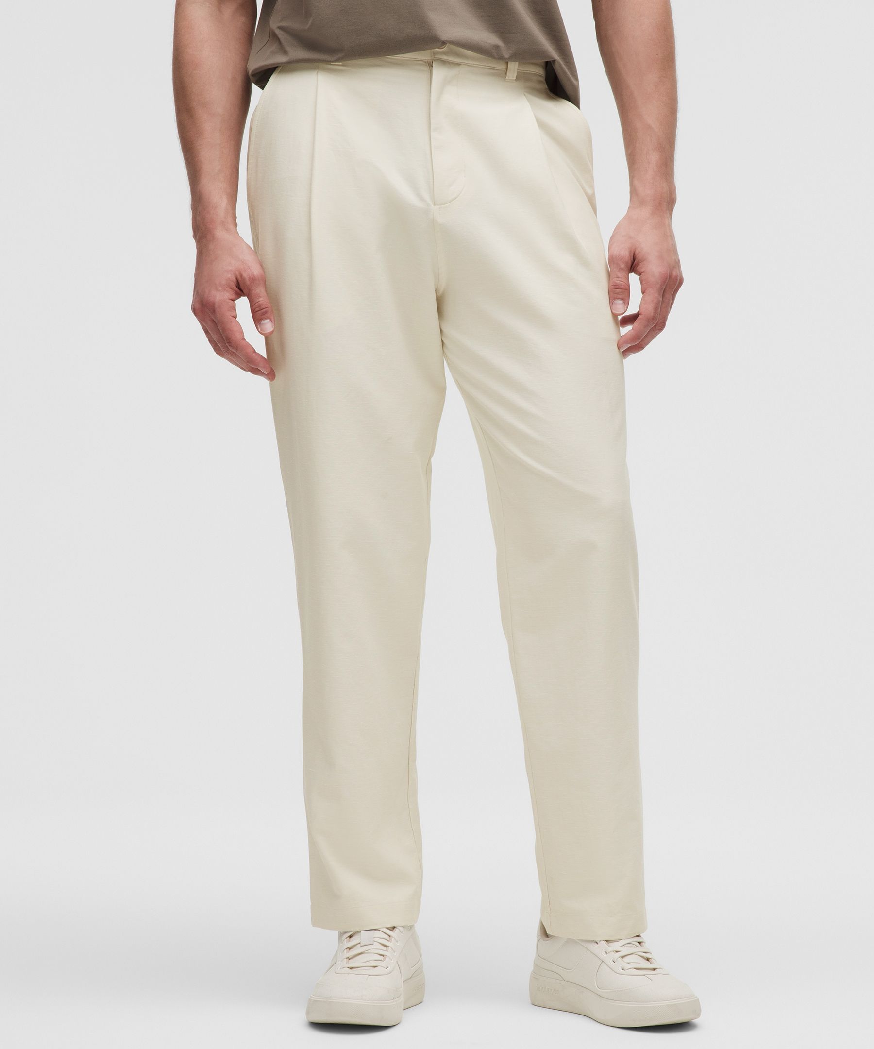 luluLinen Pileli Pantolon Regular hover