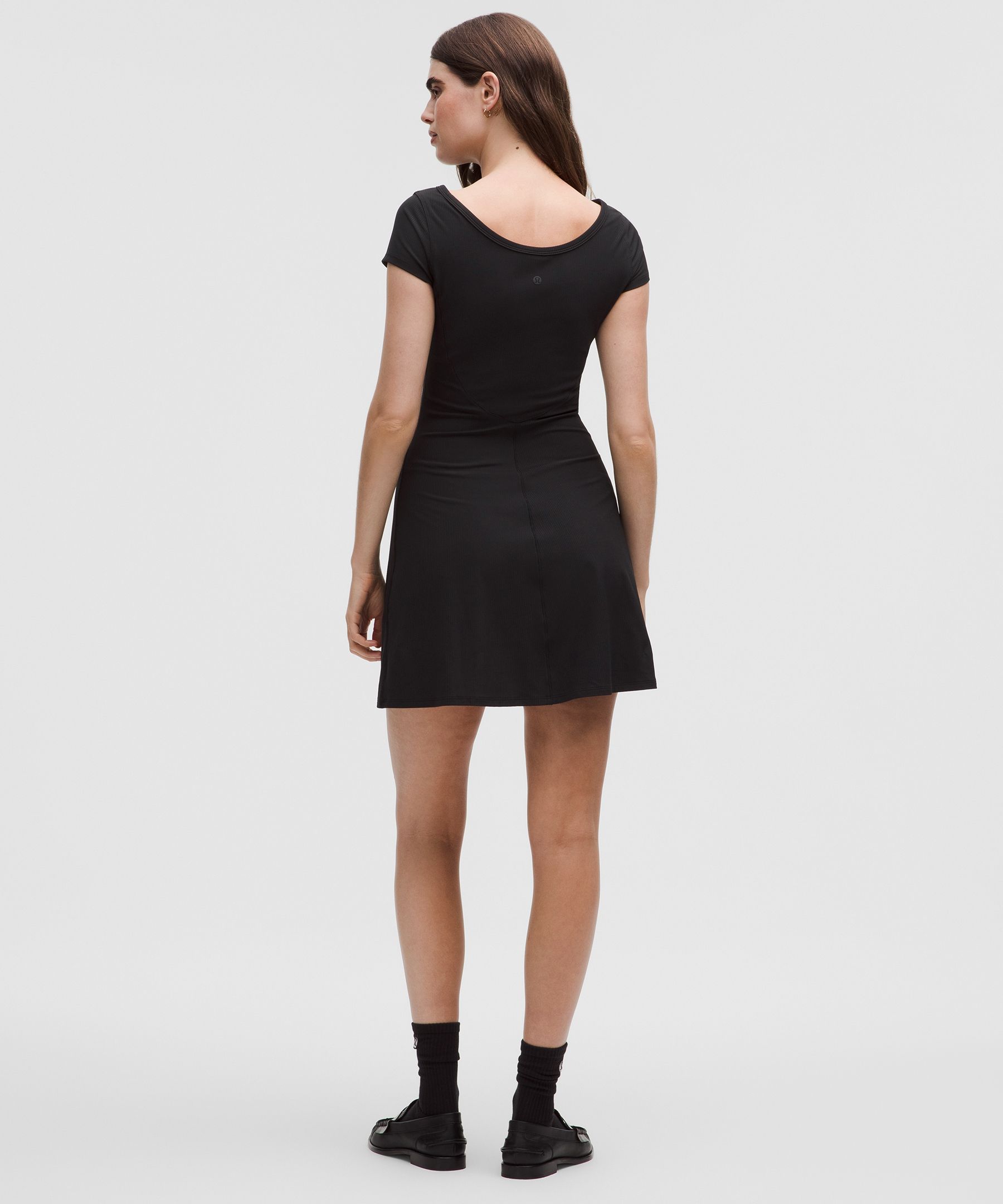 All Aligned Ribbed Mini Elbise hover