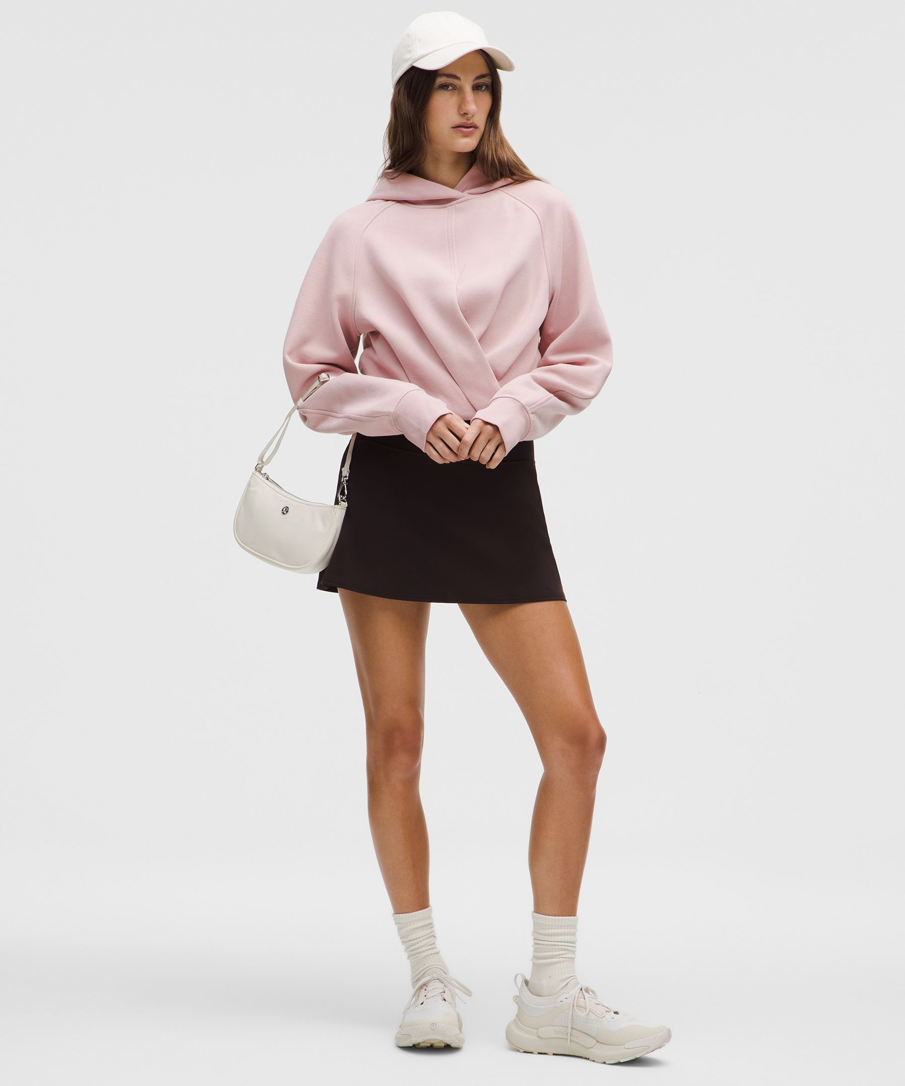 Scuba Cropped Wrap Pullover Sweatshirt hover