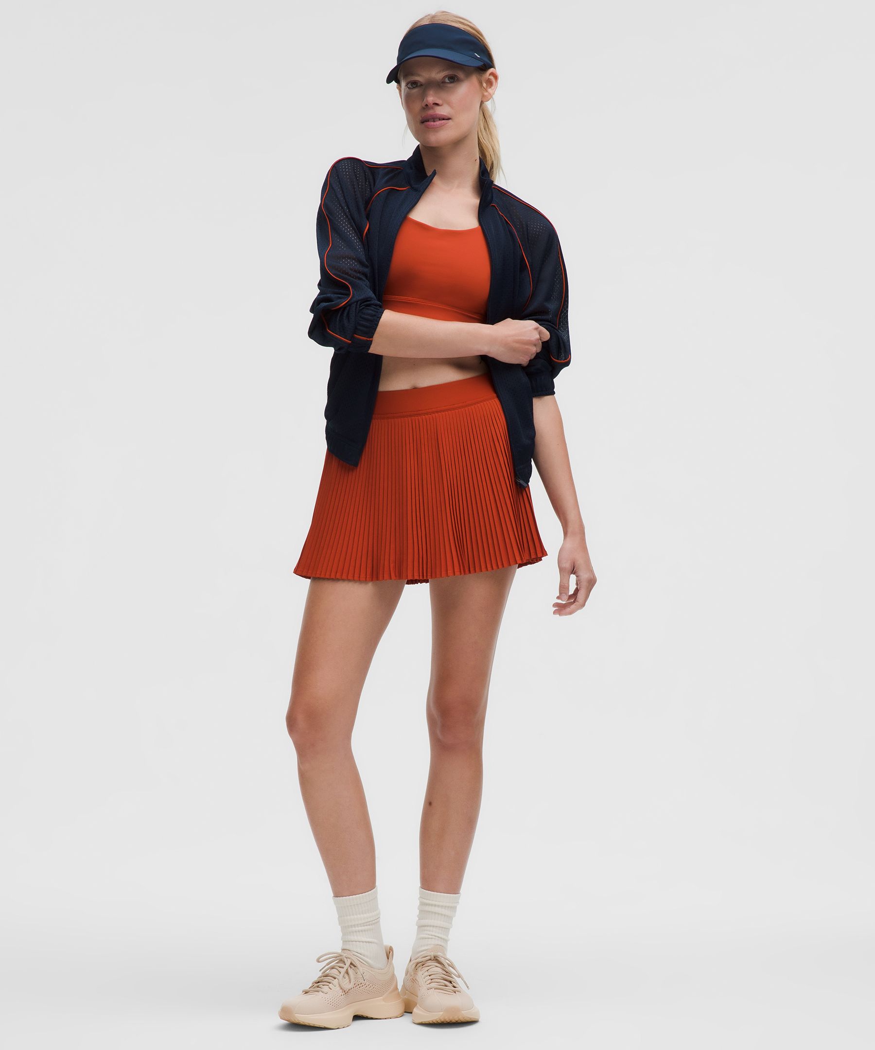 Varsity High Rise Pileli Tenis Eteği hover